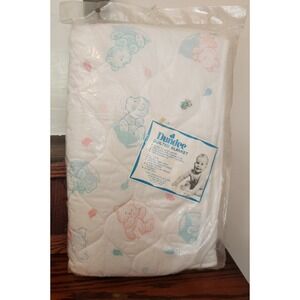 NOS DUNDEE Babies Quilted Blanket NEW Vintage Made in USA‎ 36x43 Unisex Baby